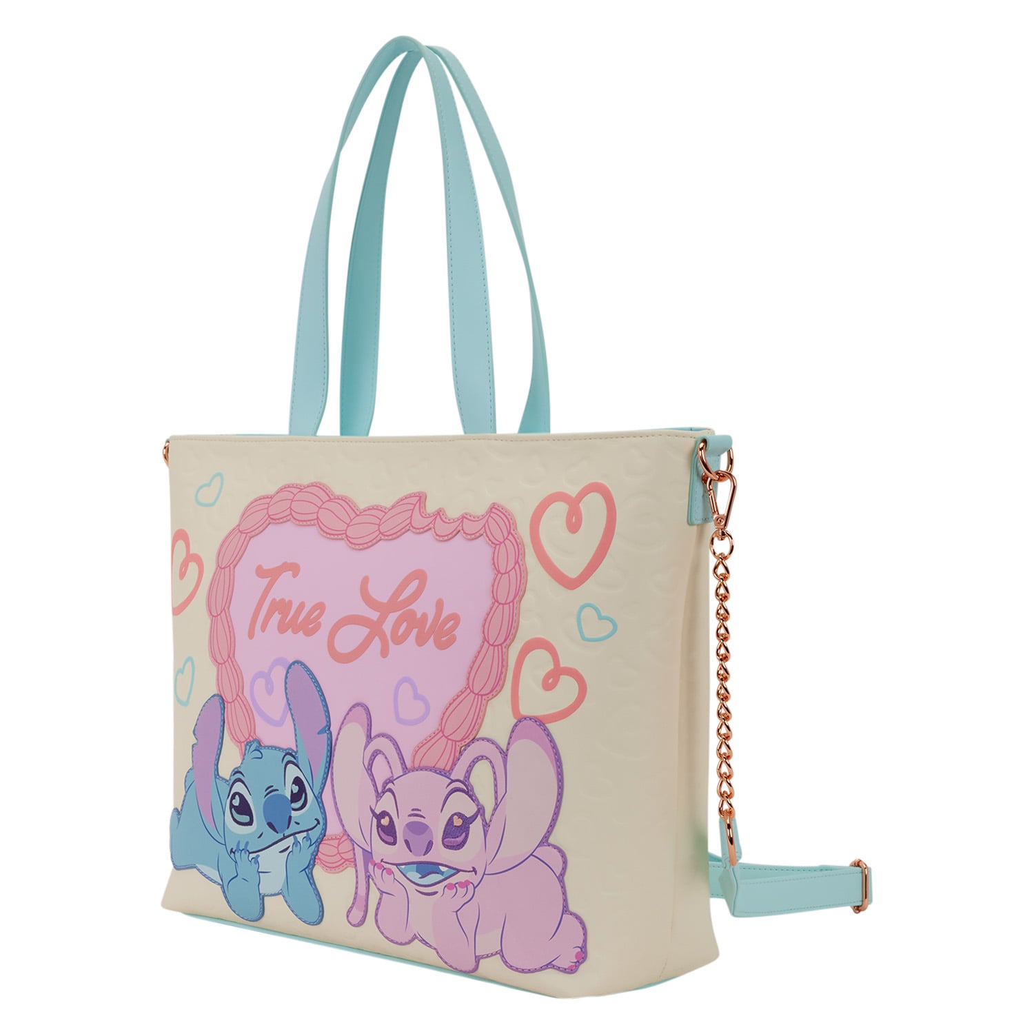 Sac cabas Loungefly Stitch et Angel True Love