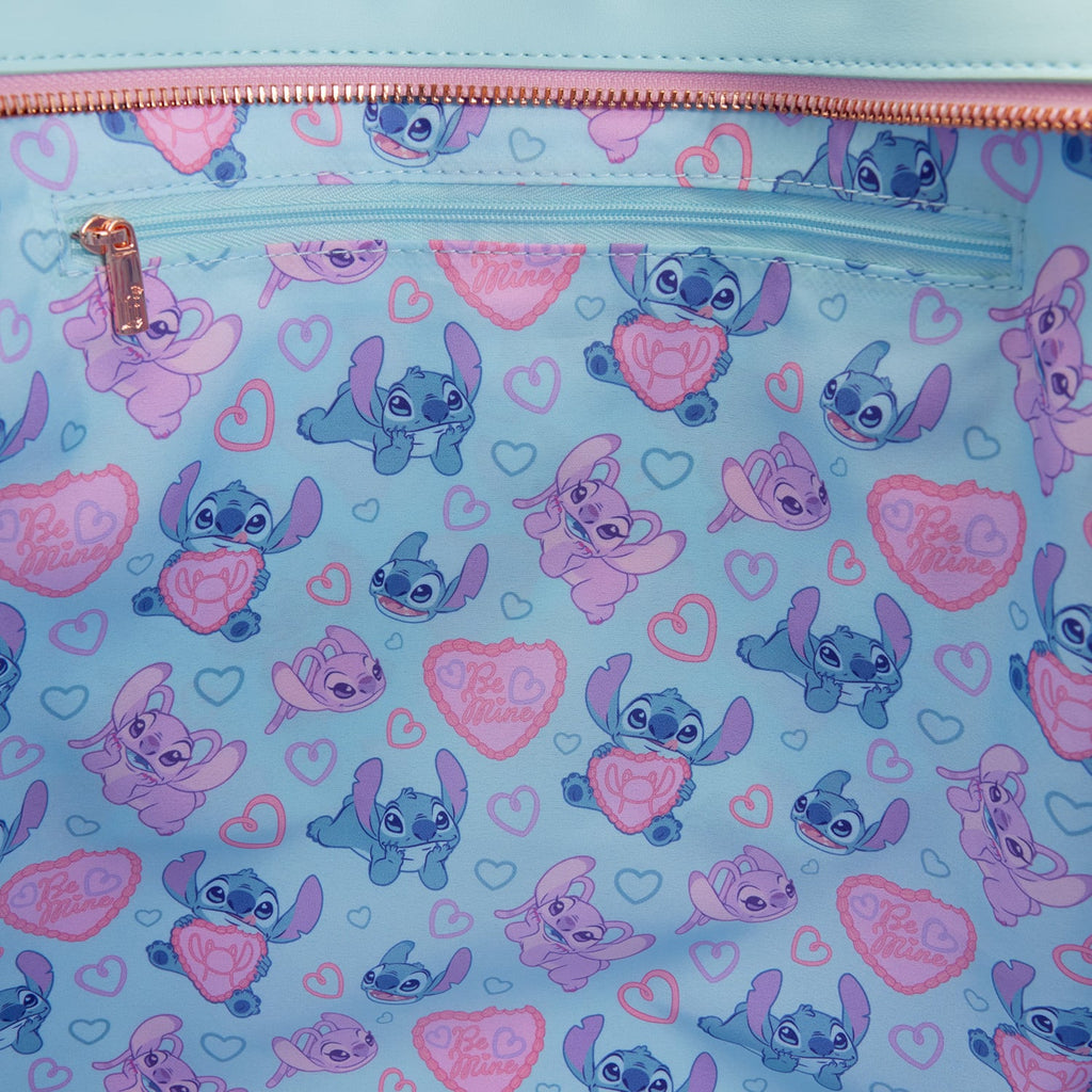 Sac cabas Loungefly Stitch et Angel True Love