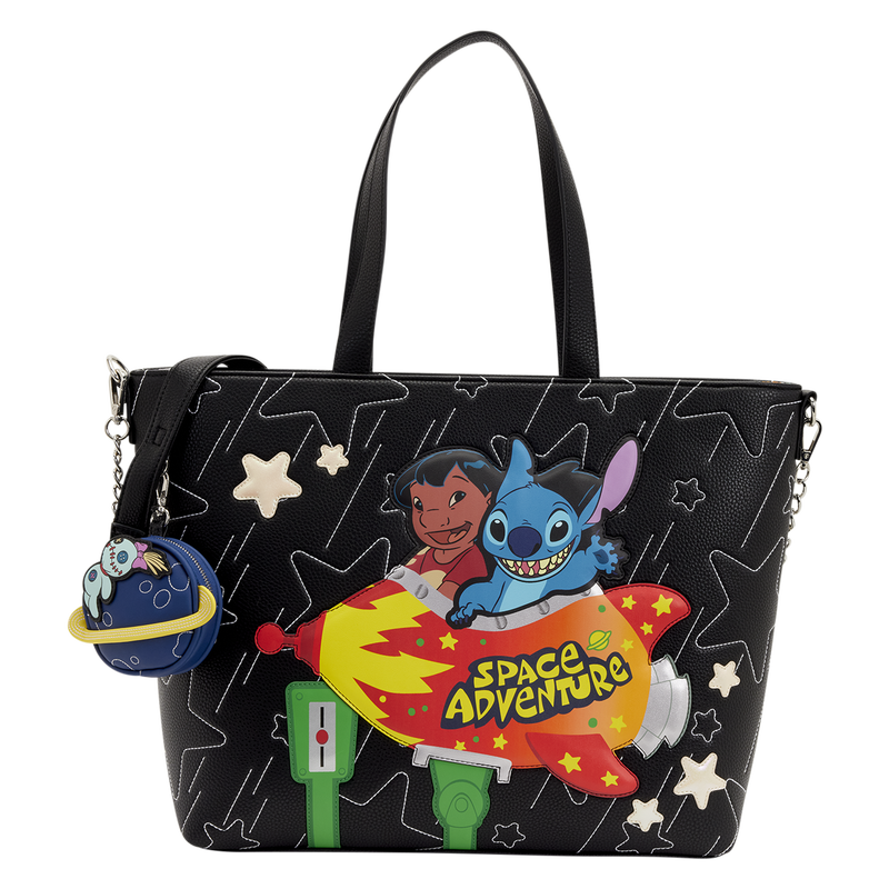 Sac cabas Loungefly Lilo & Stitch Space Adventure phosphorescent