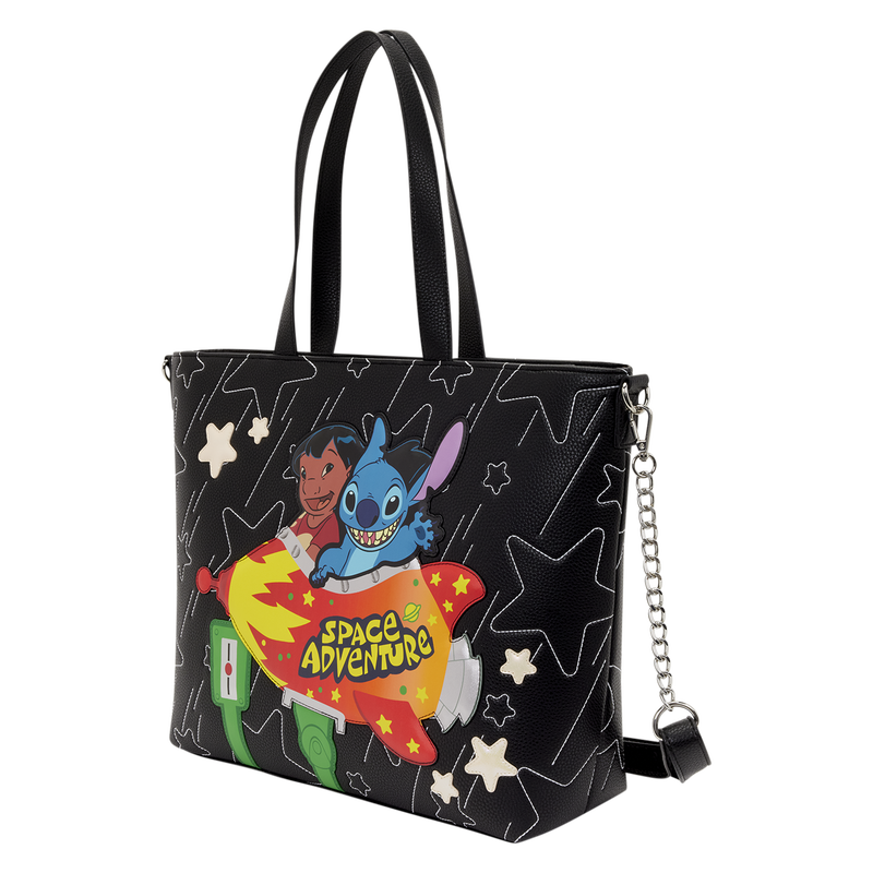 Sac cabas Loungefly Lilo & Stitch Space Adventure phosphorescent