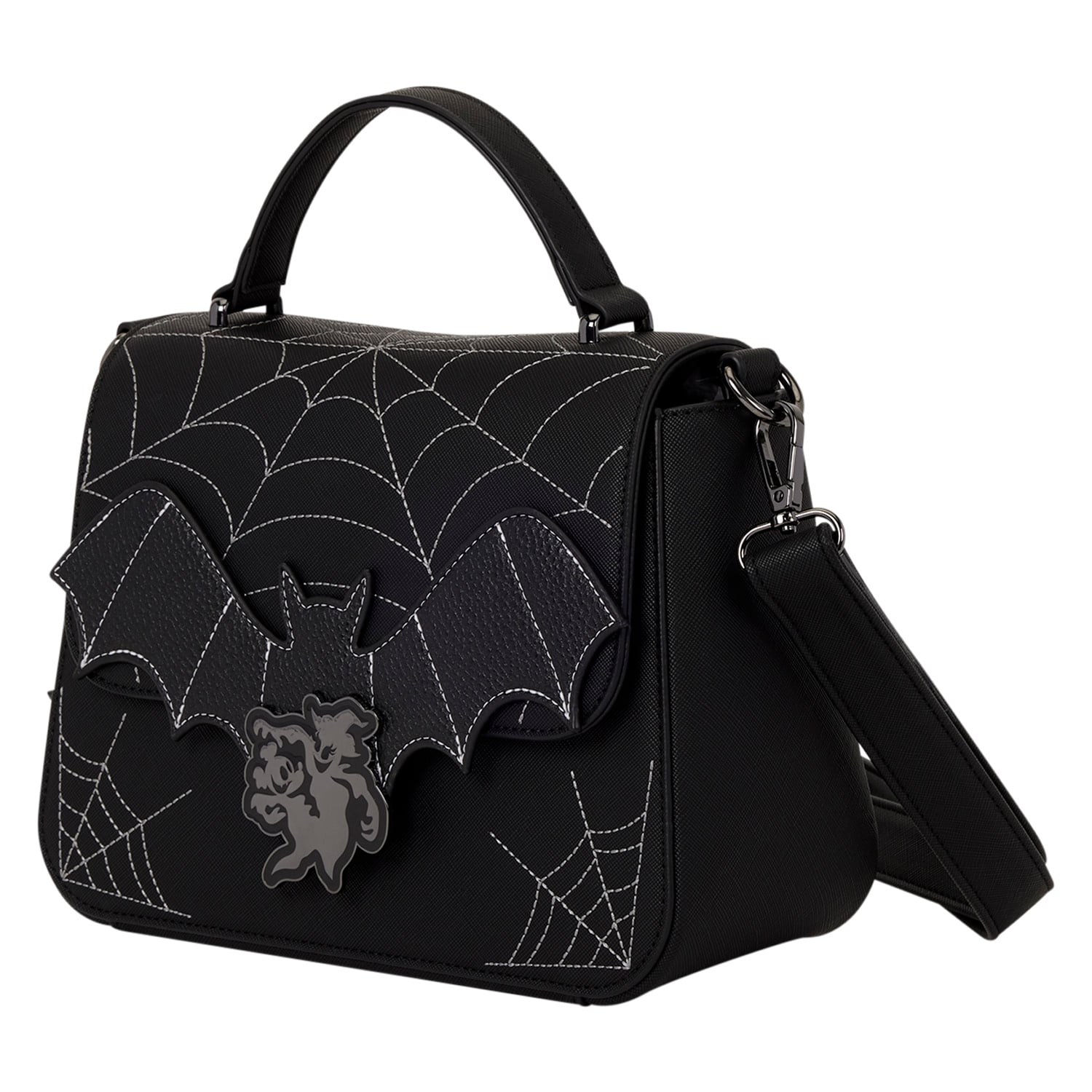 Sac bandoulière Loungefly Mickey et Minnie Toiles d’araignée