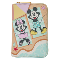 Portefeuille zippé Loungefly Mickey et Minnie Beach Fun – Disney