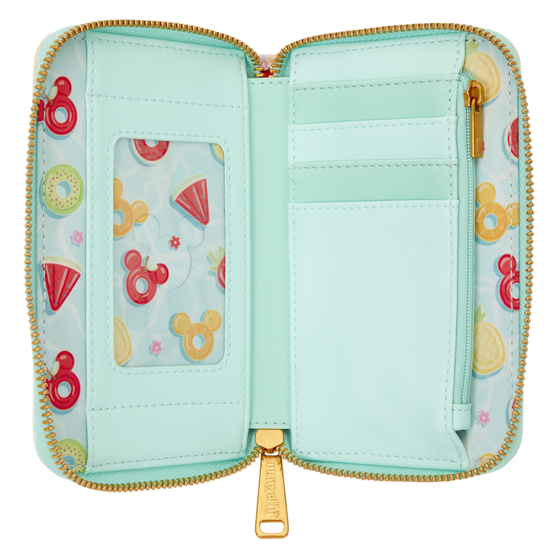 Portefeuille zippé Loungefly Mickey et Minnie Beach Fun – Disney