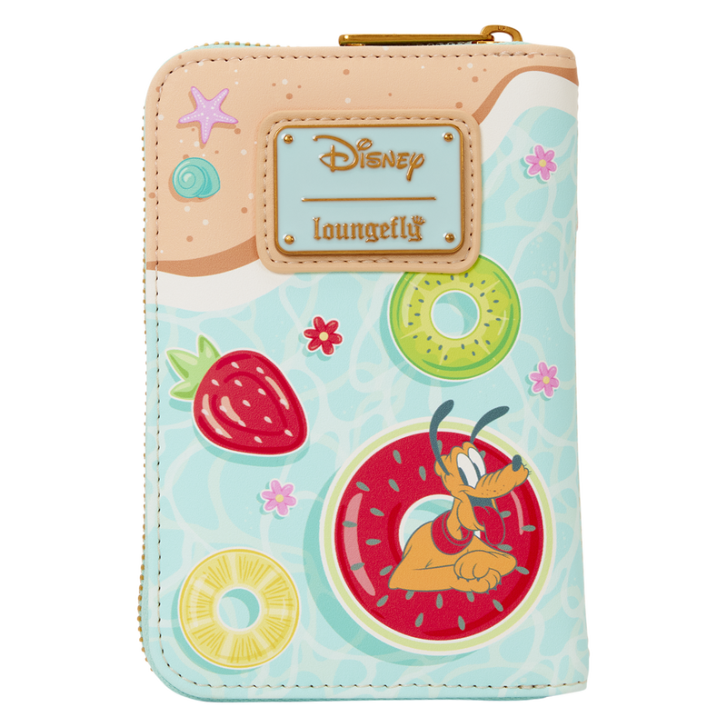 Portefeuille zippé Loungefly Mickey et Minnie Beach Fun – Disney