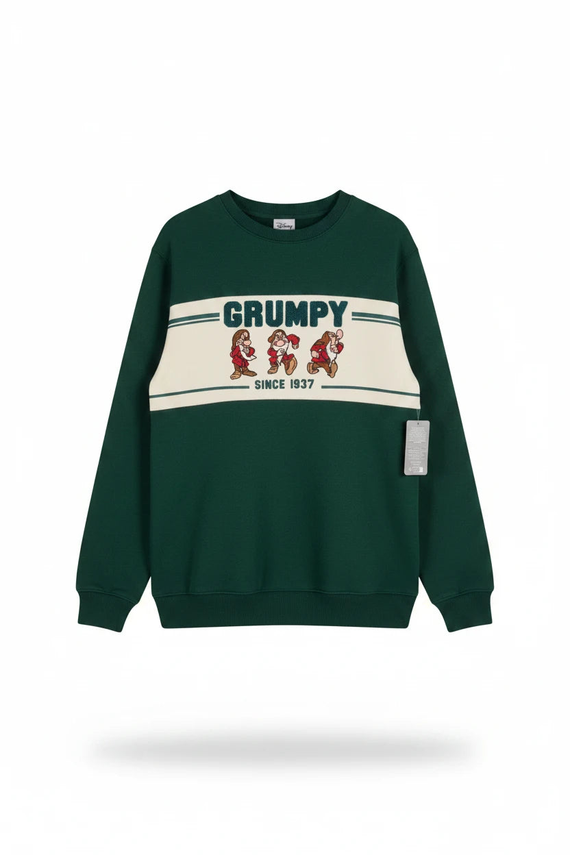 Pull Grincheux Disney — Sweat Blanche-Neige & les 7 Nains