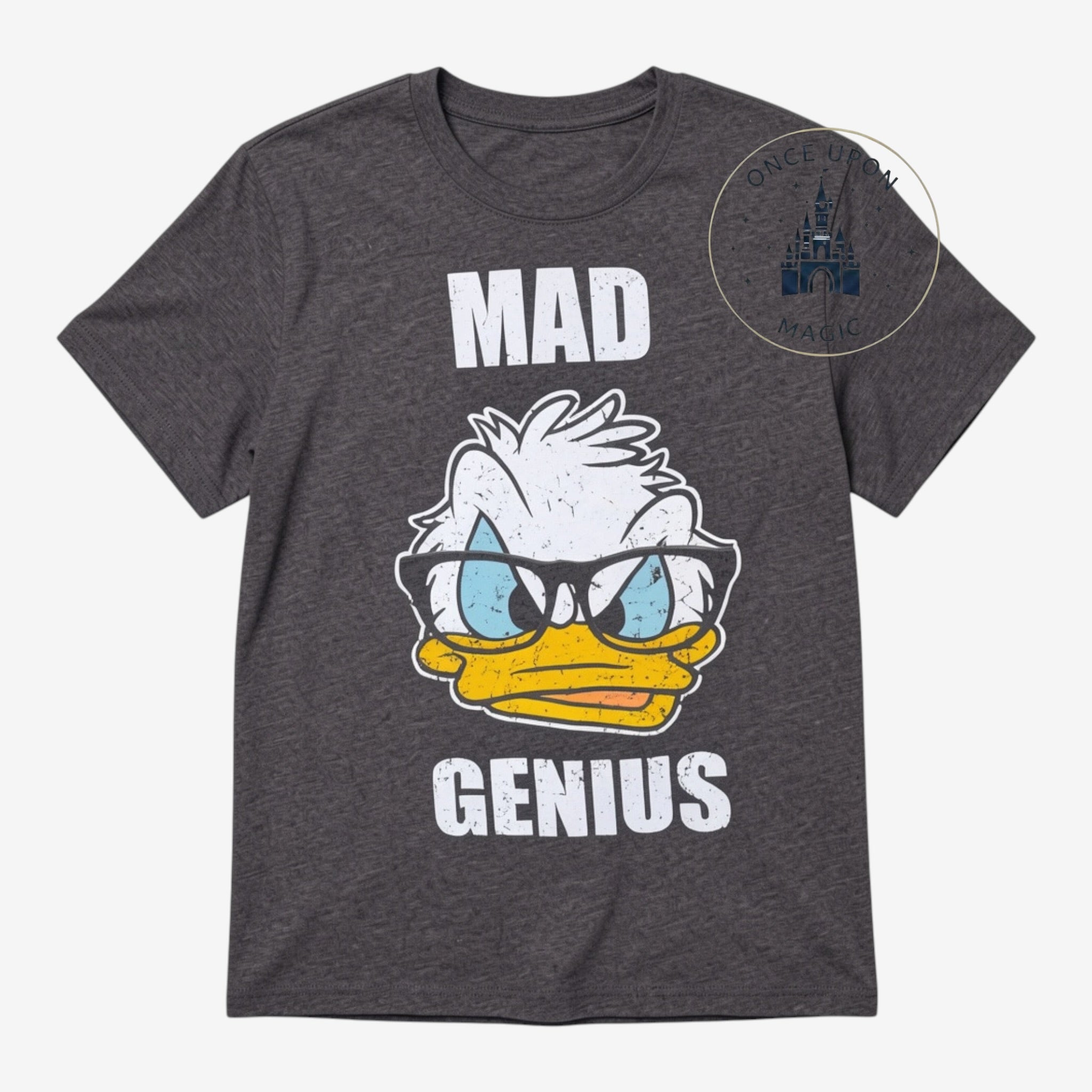 T-shirt Donald Duck Mad Genius gris anthracite – Disneyland Paris