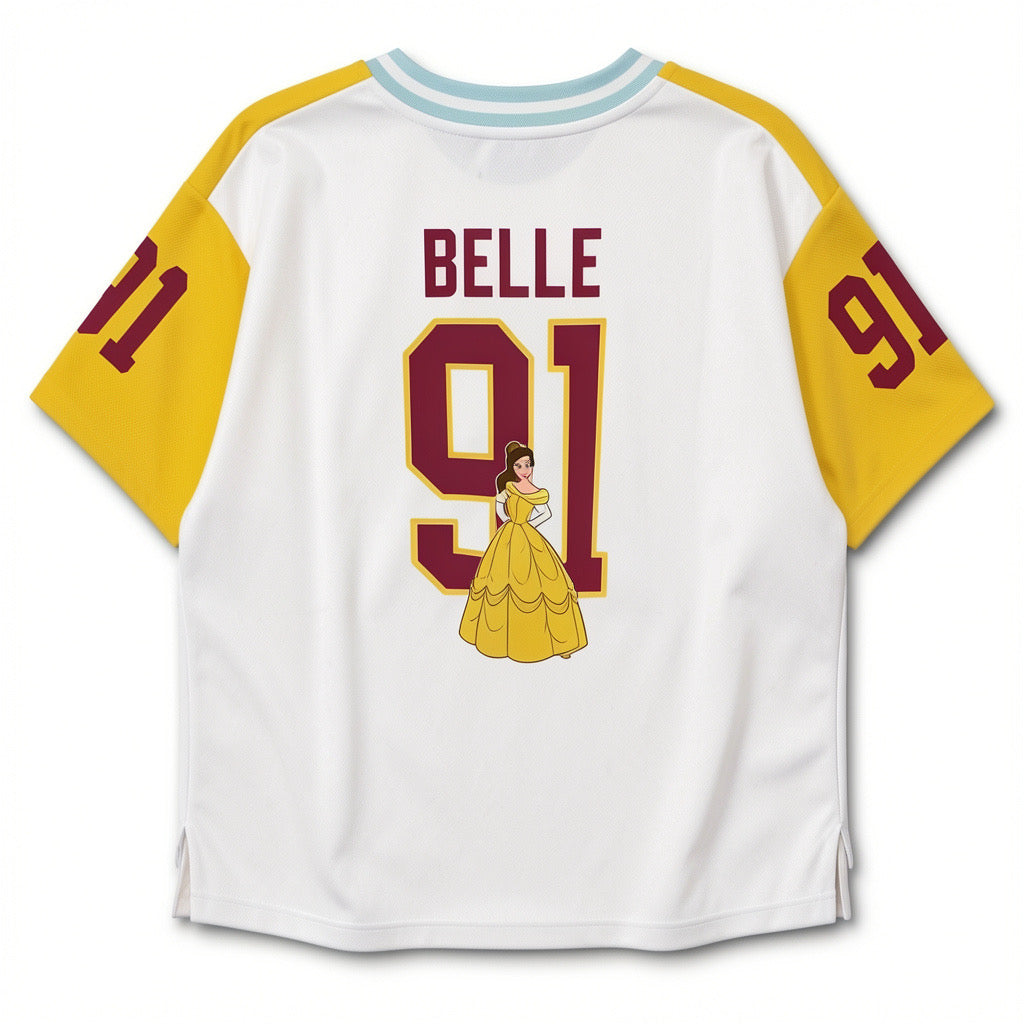 Jersey Belle 91 avec personnage Belle et numéro 91 – dos