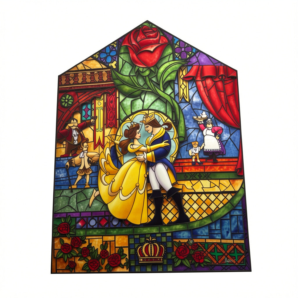Toile « Our Fairytale » La Belle et la Bête – Disneyland Paris