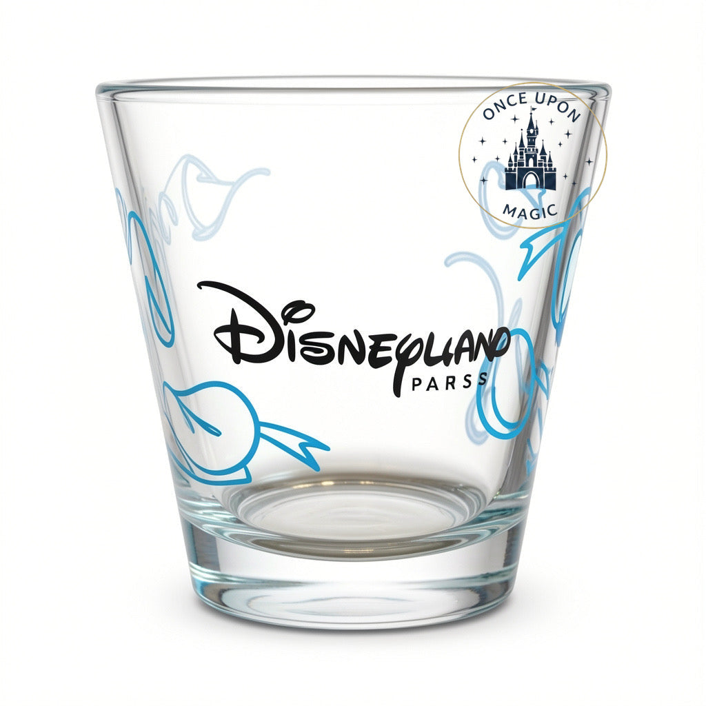 Verre Donald Duck avec motifs bleus – vue complémentaire