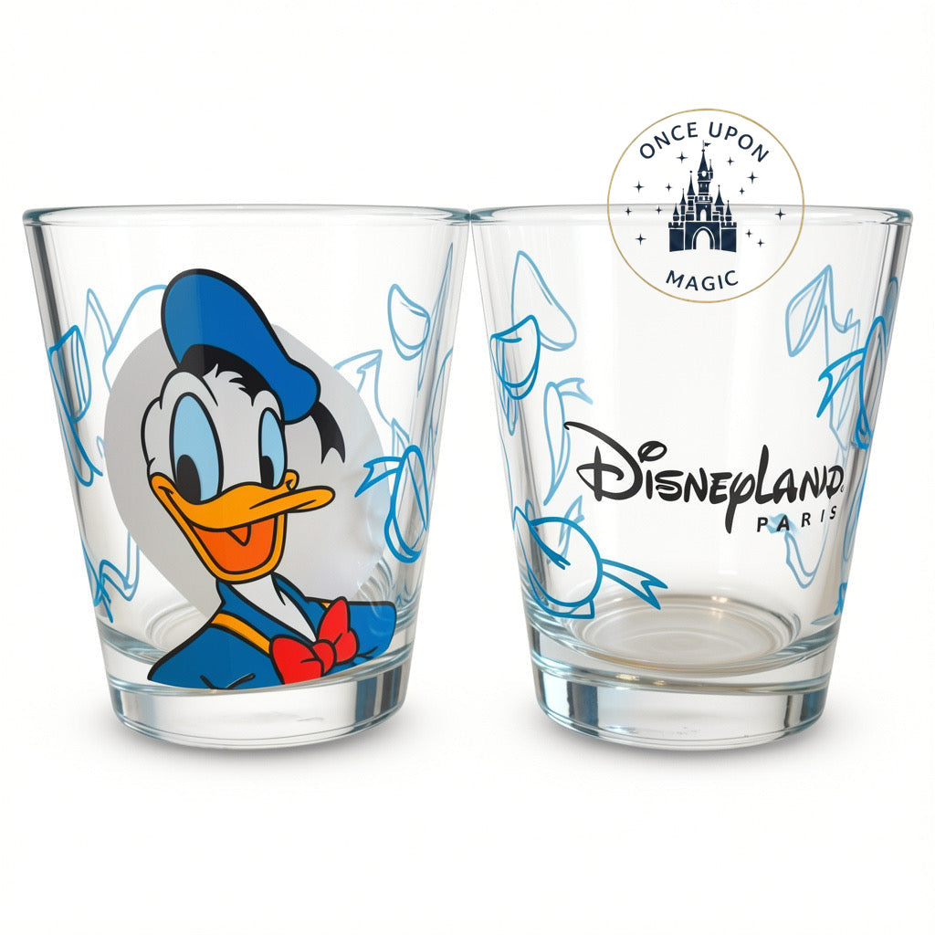 Détail du décor du verre Donald Duck Deco by Disney