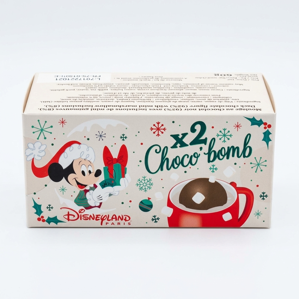 Coffret 2 Choco Bombs Mickey Noël – Disneyland Paris