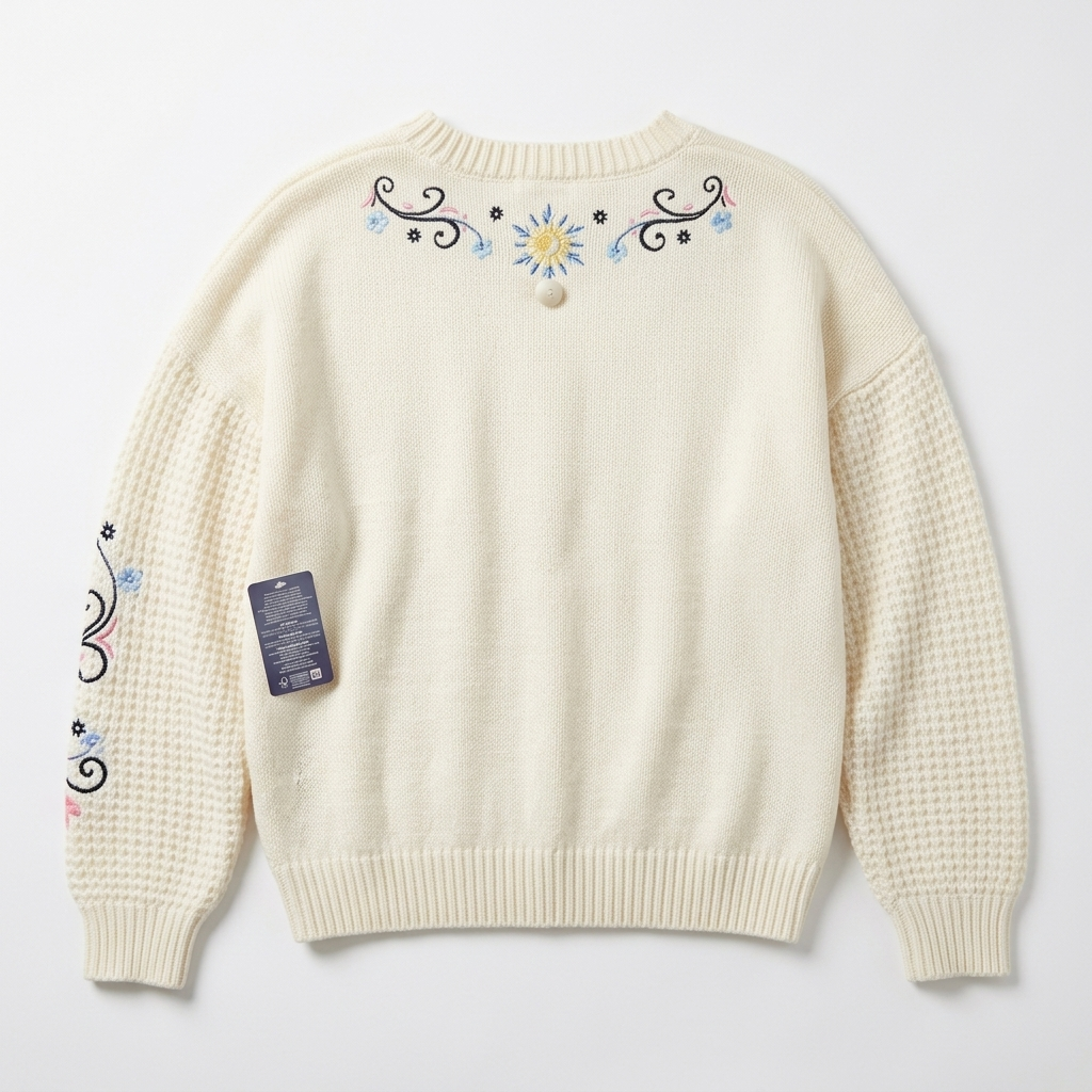 Pull brodé Frozen blanc Elsa & Anna – Disneyland Paris