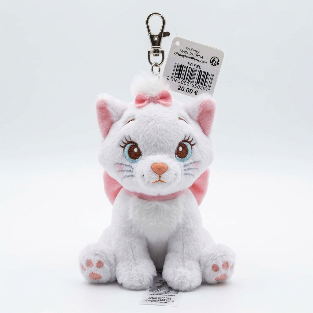Porte-clés peluche Marie – Disneyland Paris