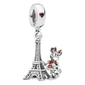 Charm Pandora Minnie et Tour Eiffel en argent – vue principale