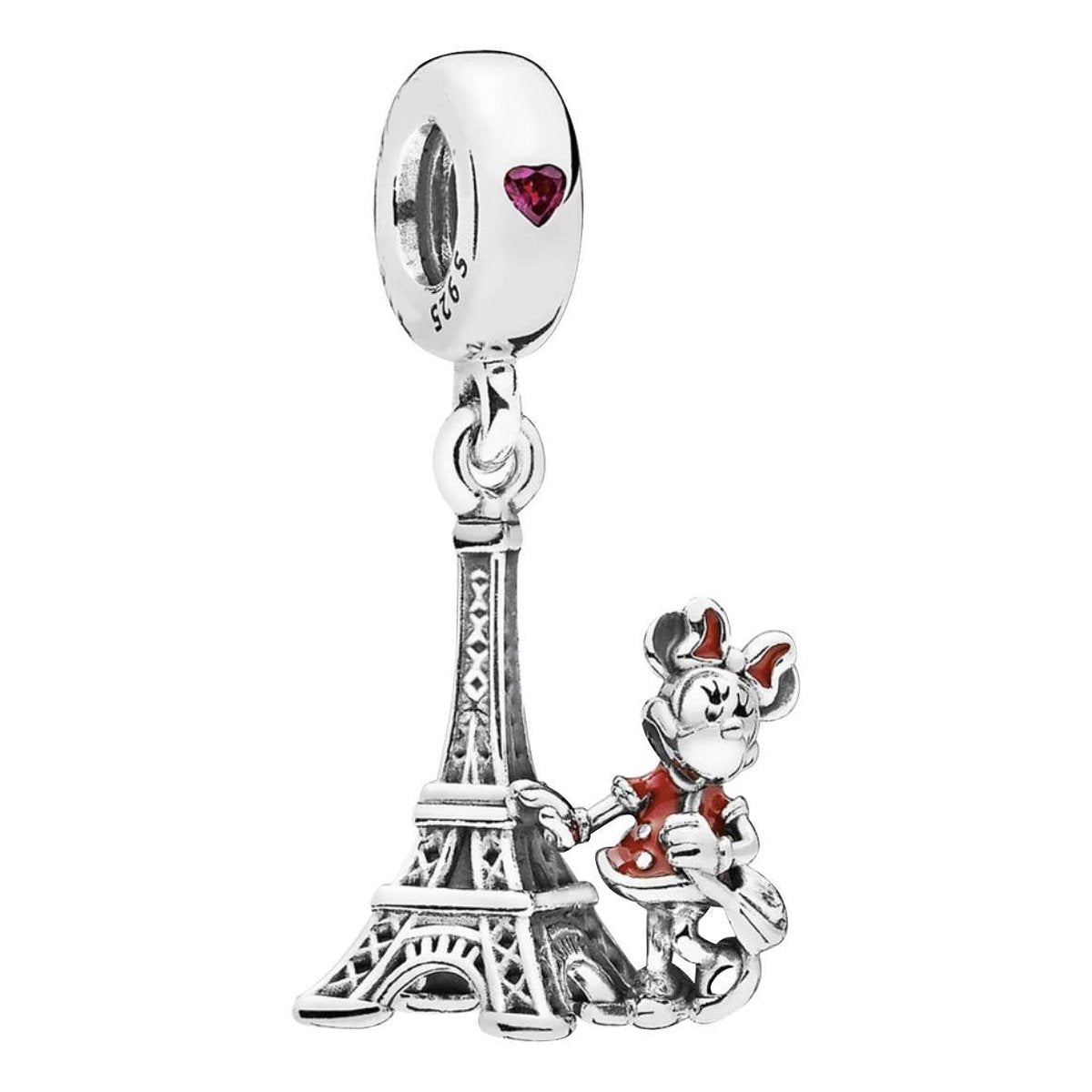 Charm Pandora Minnie et Tour Eiffel en argent – vue principale