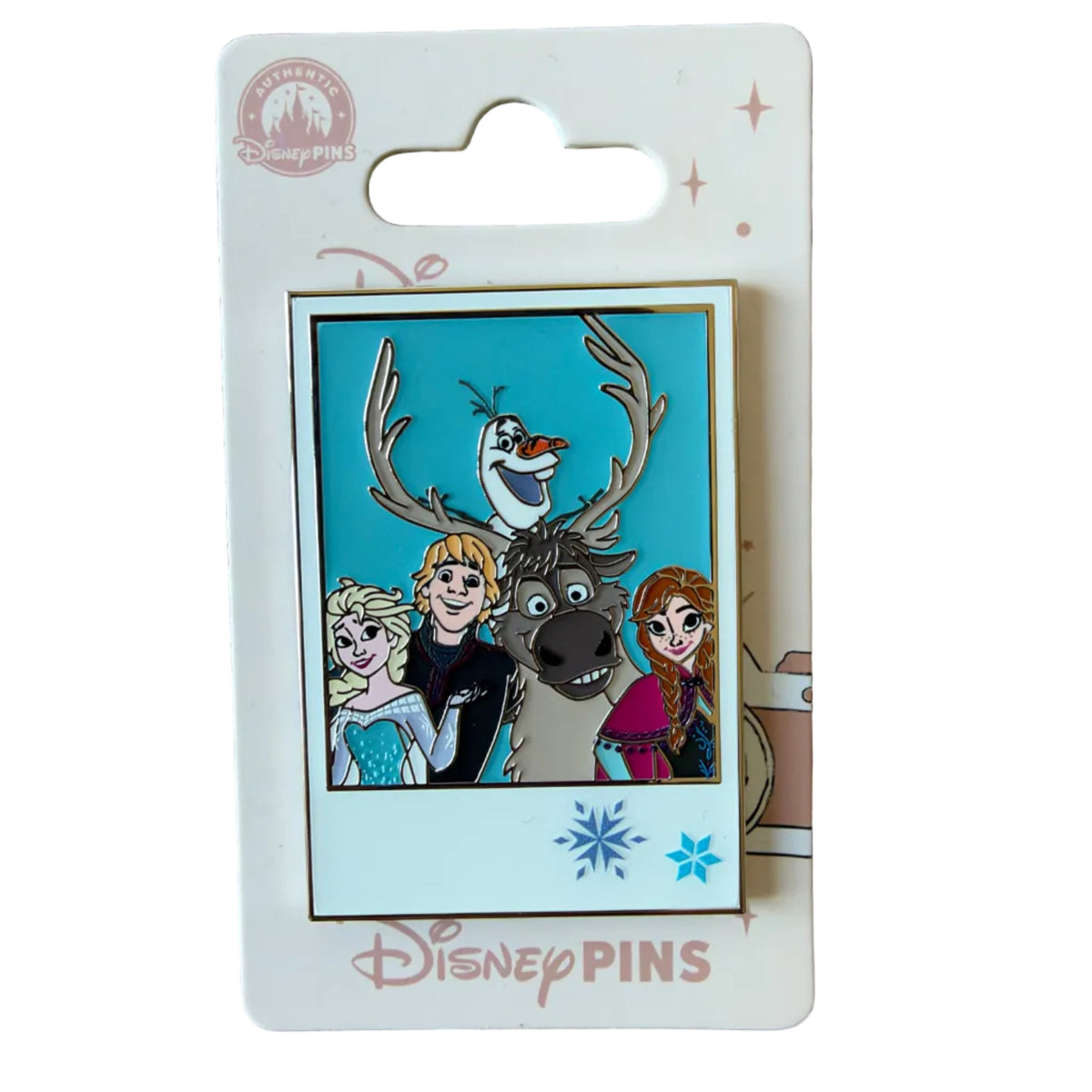 Pin Pola La Reine des Neiges avec Elsa, Anna, Kristoff, Sven et Olaf – Disneyland Paris