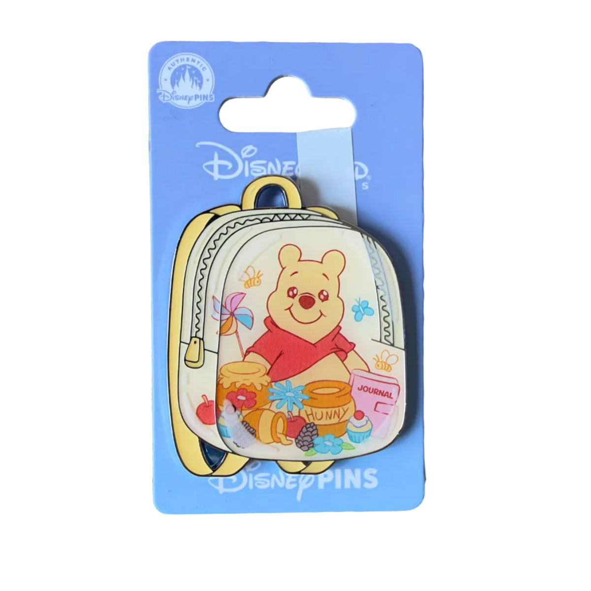 Pin Starter Pack Winnie l’Ourson, sac à dos jaune – Disneyland Paris