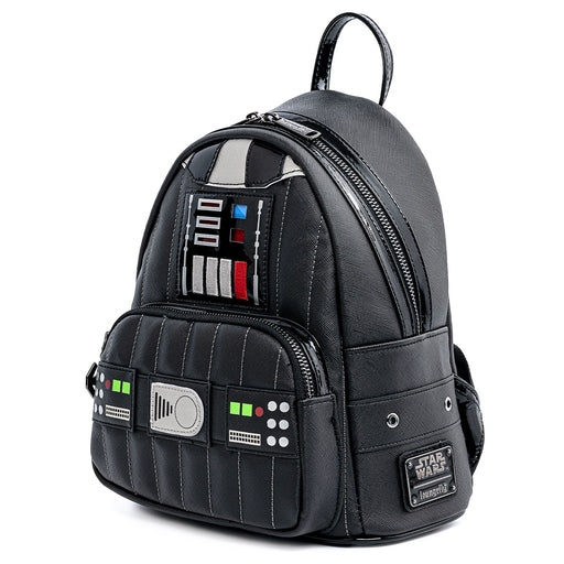 Mini sac à dos Loungefly Star Wars Dark Vador Light-Up – vue de trois quarts