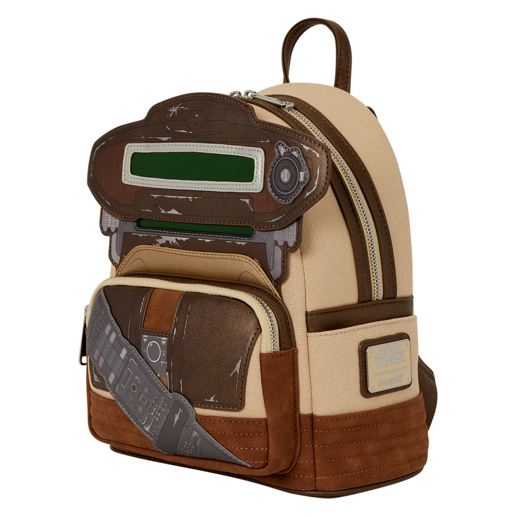 Mini sac à dos Loungefly Star Wars Boushh Disguise Cosplay – vue de trois quarts