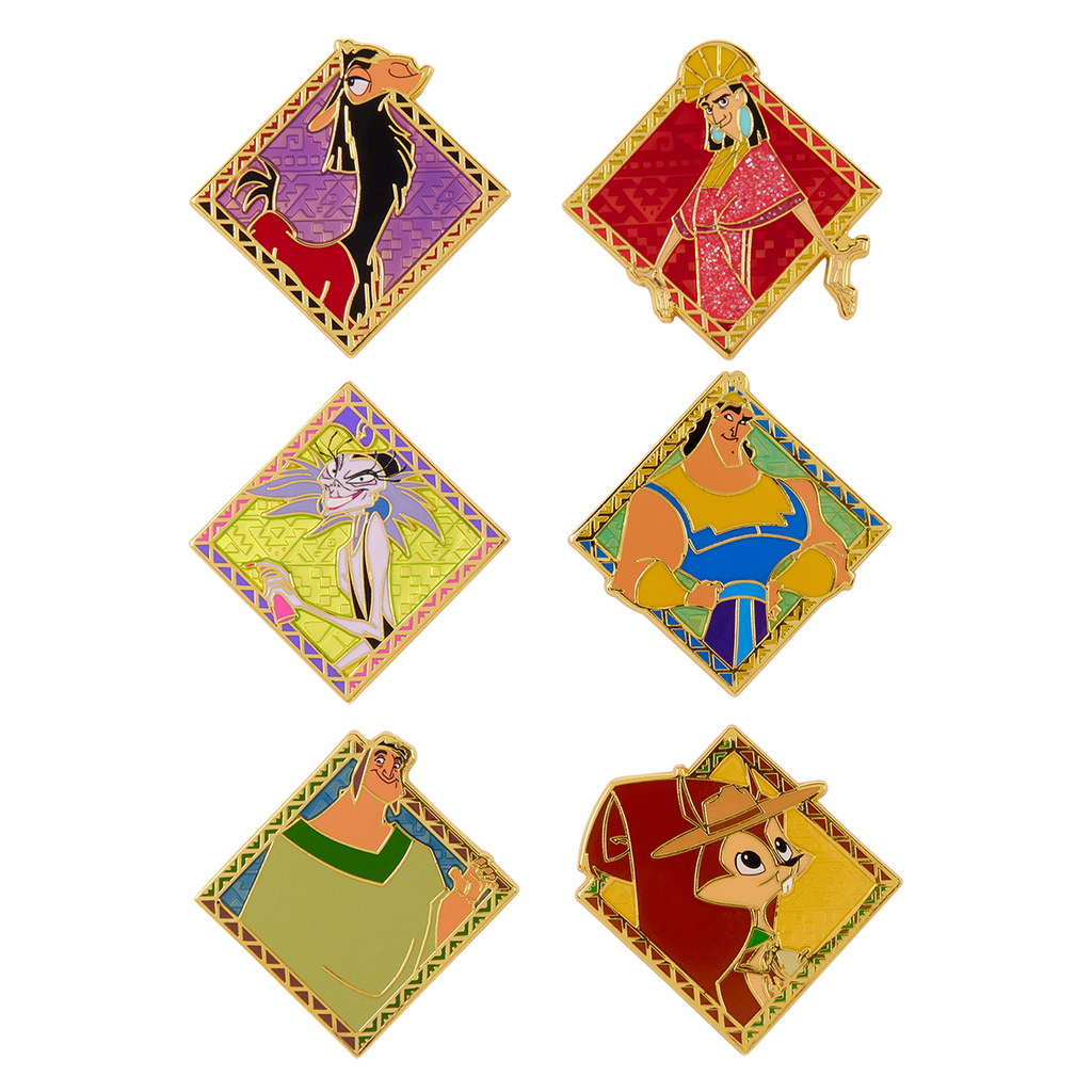Boîte mystère Pin’s Kuzco l’Empereur Mégalo Loungefly – six modèles à collectionner