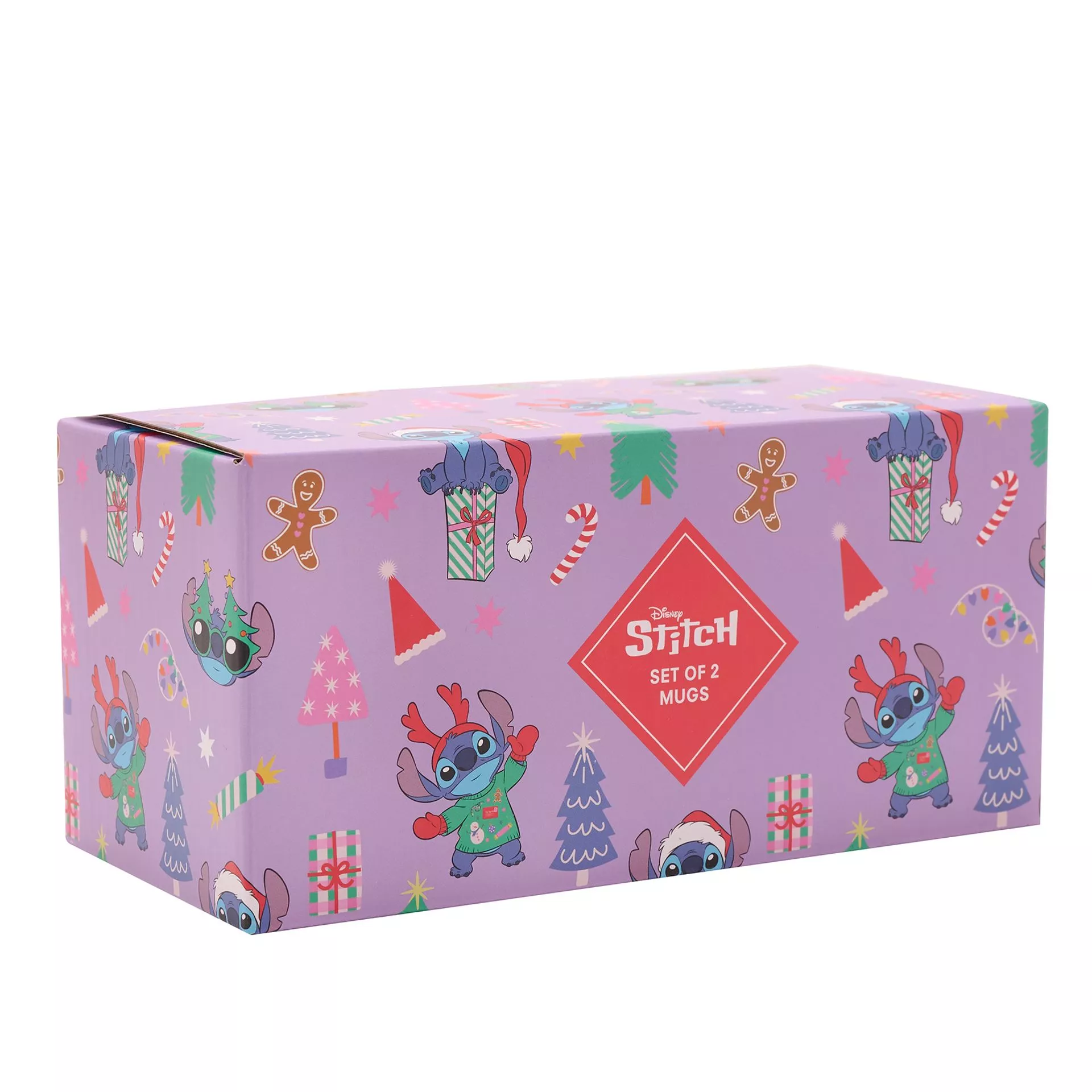 Coffret Disney de 2 mugs Stitch et Angel Merry Everything – Widdop