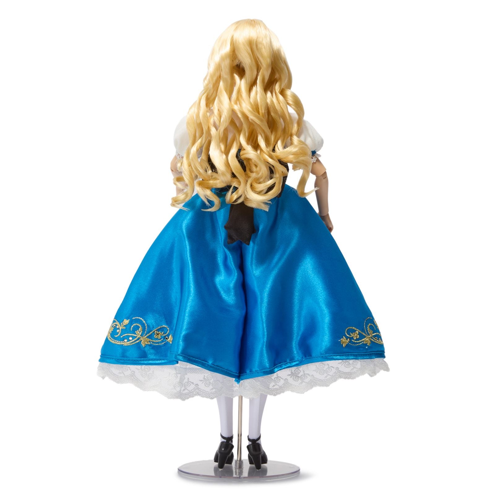 Dos de la robe et coiffure de la poupée Alice édition limitée
