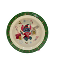 Assiette Stitch lutin de Noël – vue de face