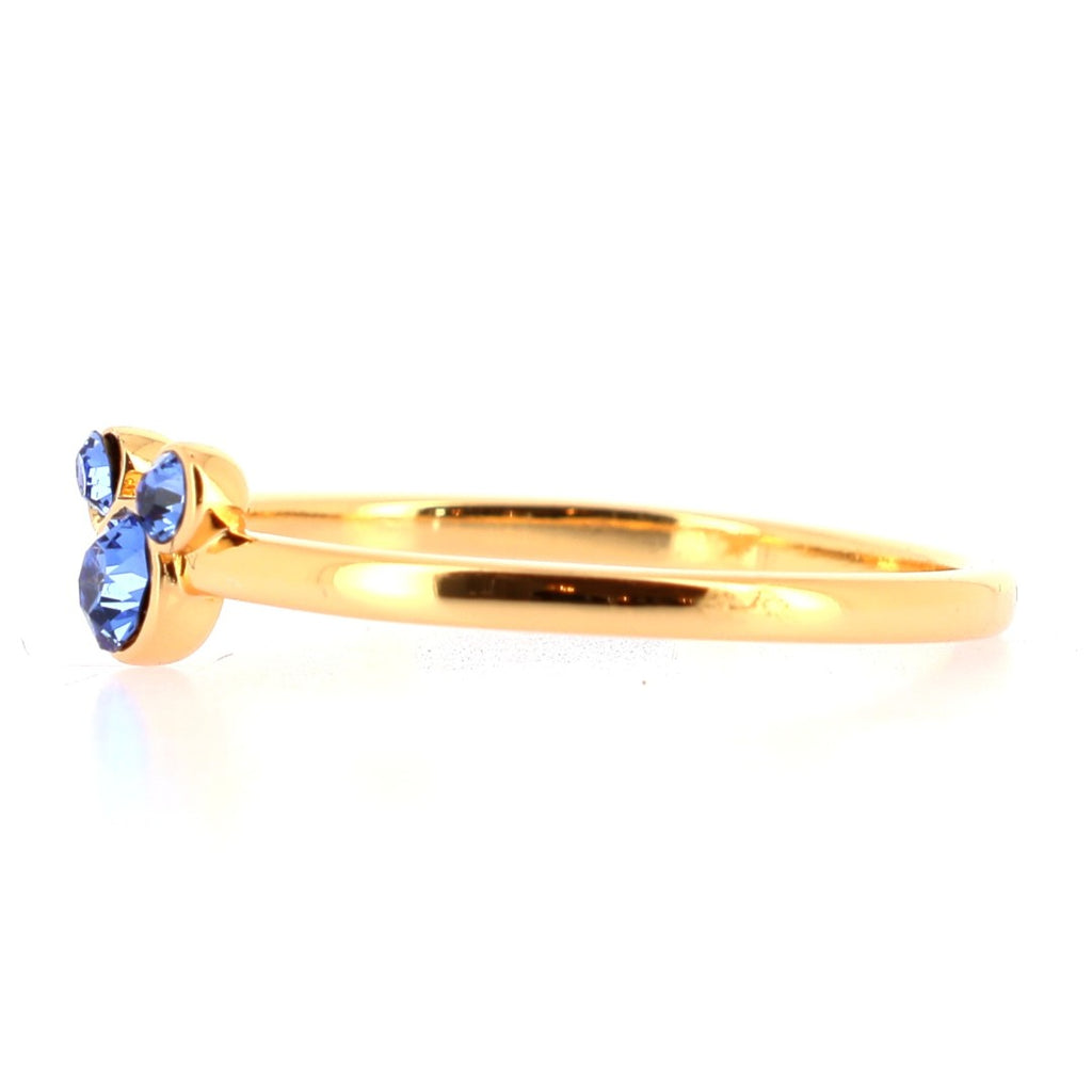 Bague Mickey Cristal Bleu — vue 3