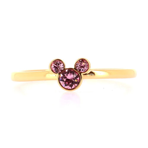 Bague Mickey Cristal Rose Claire – La Belle et la Bête