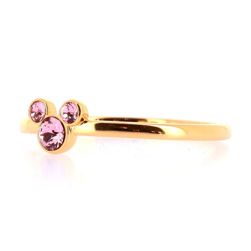Bague Mickey Cristal Rose Claire — vue 2