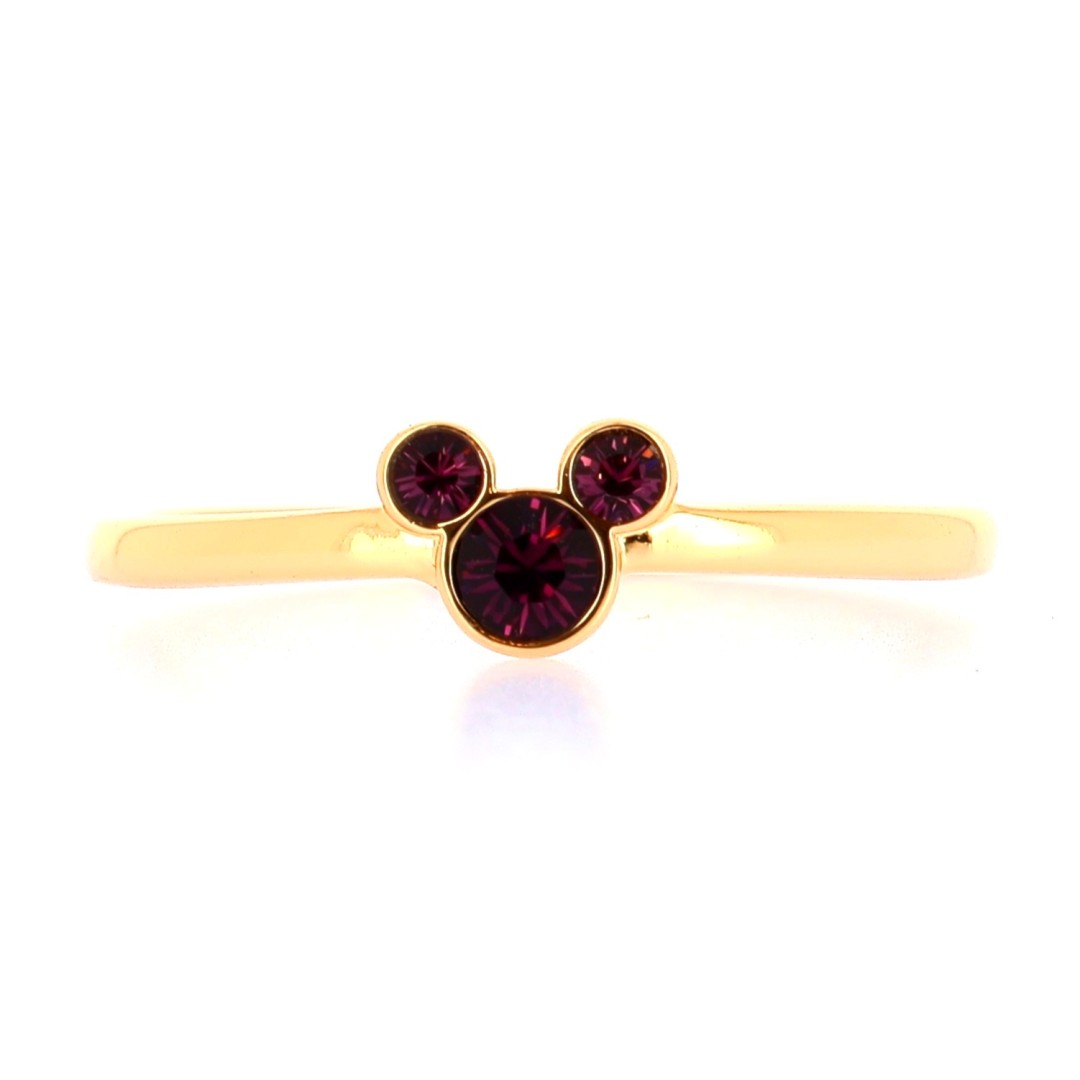 Bague Mickey Cristal Rose – La Belle et la Bête
