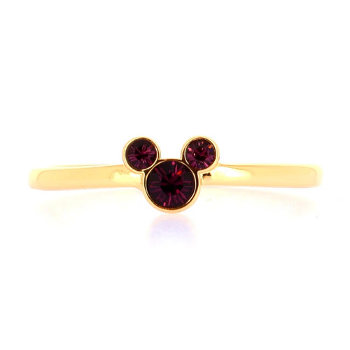 Bague Mickey Cristal Rose – La Belle et la Bête