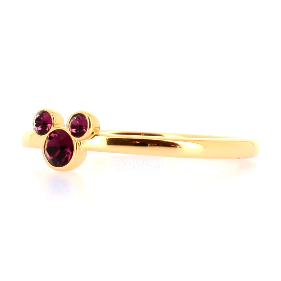Bague Mickey Cristal Rose — vue 2