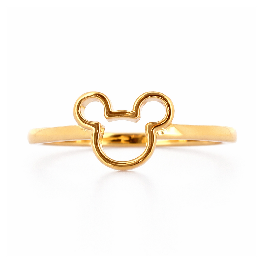 Bague Silhouette Mickey Dorée – Mickey Mouse