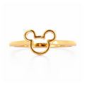 Bague Silhouette Mickey Dorée – Mickey Mouse