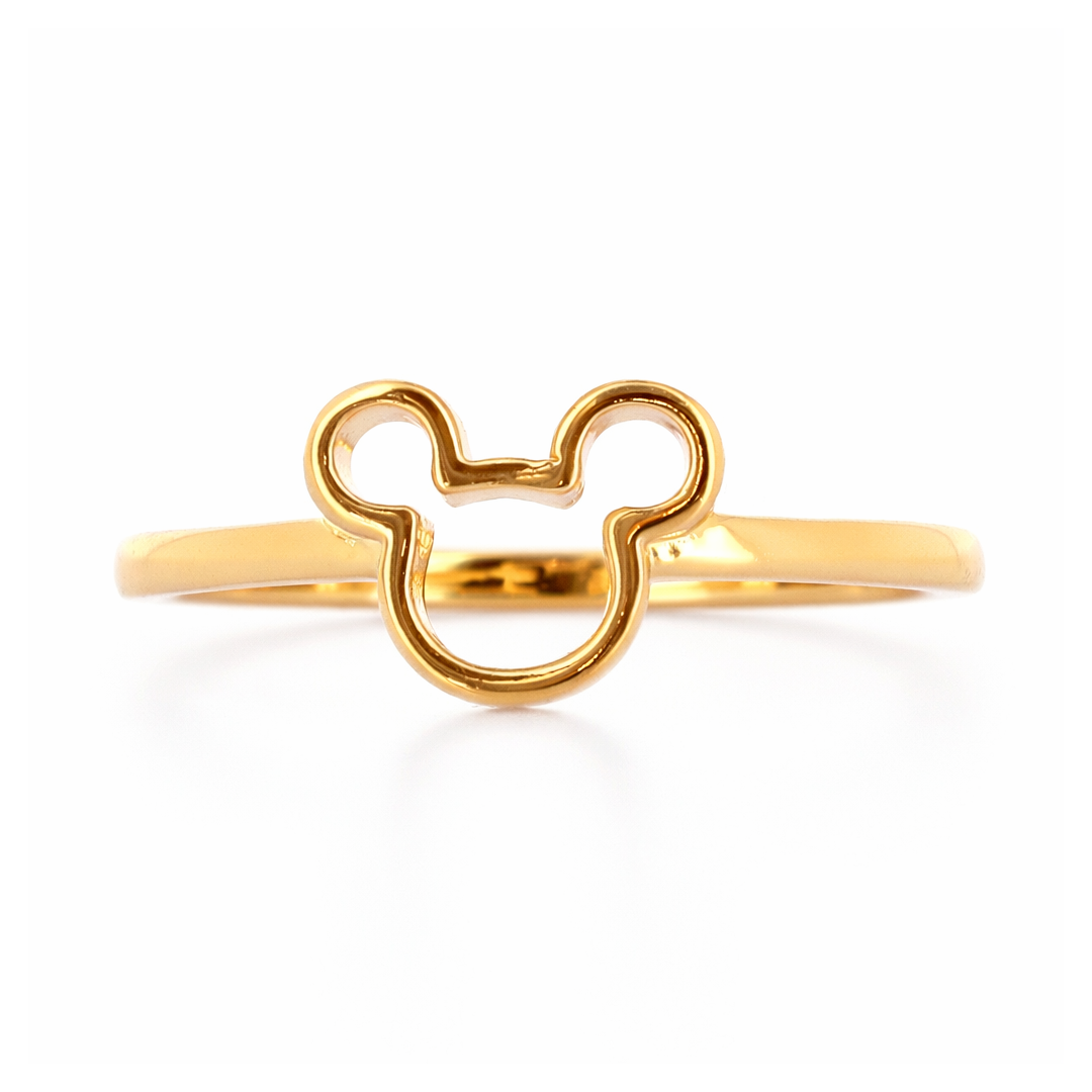 Bague Silhouette Mickey Dorée – Mickey Mouse
