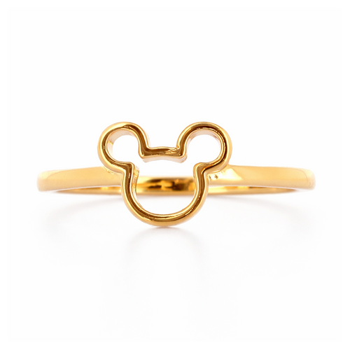 Bague Silhouette Mickey Dorée – Mickey Mouse