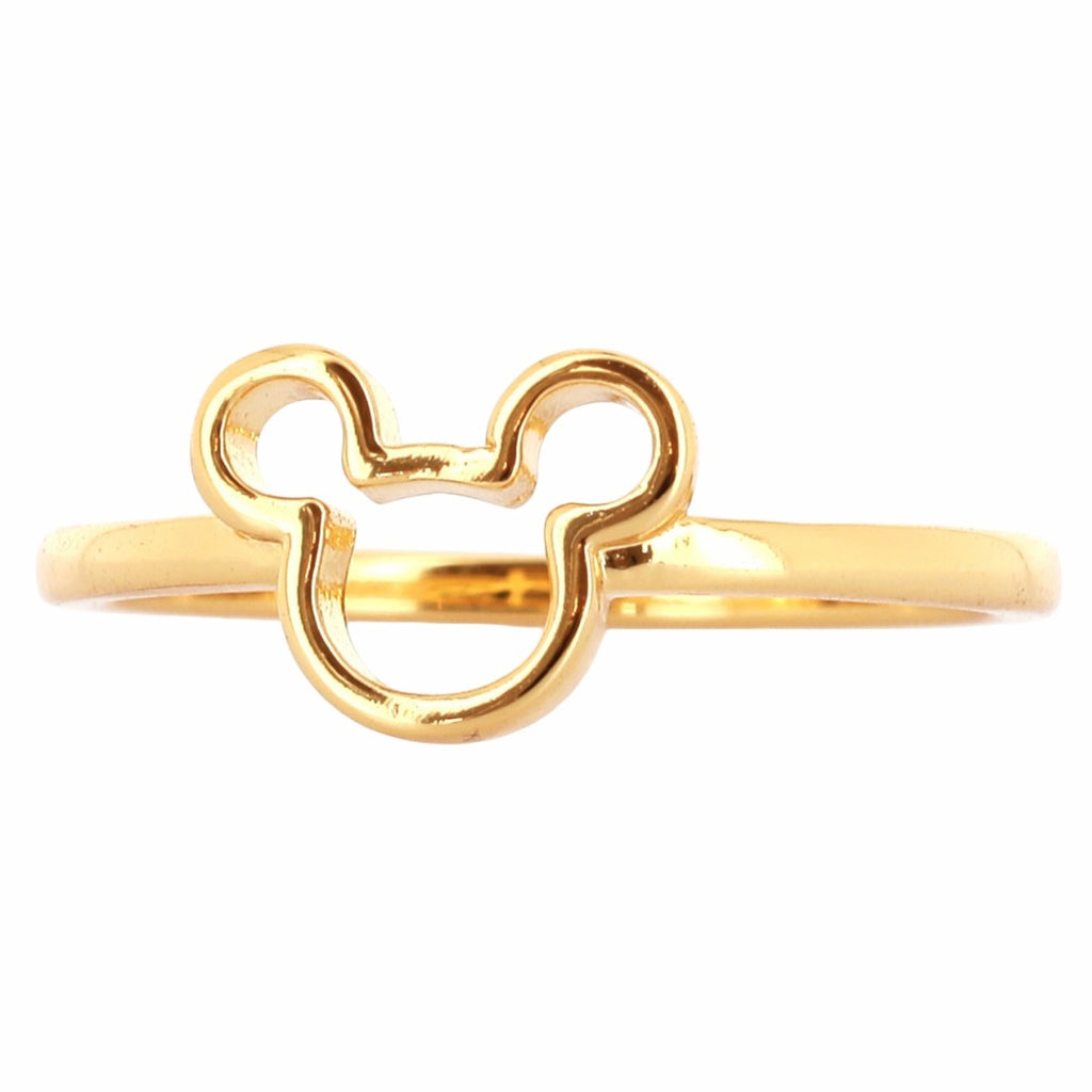 Bague Silhouette Mickey Dorée — vue 2