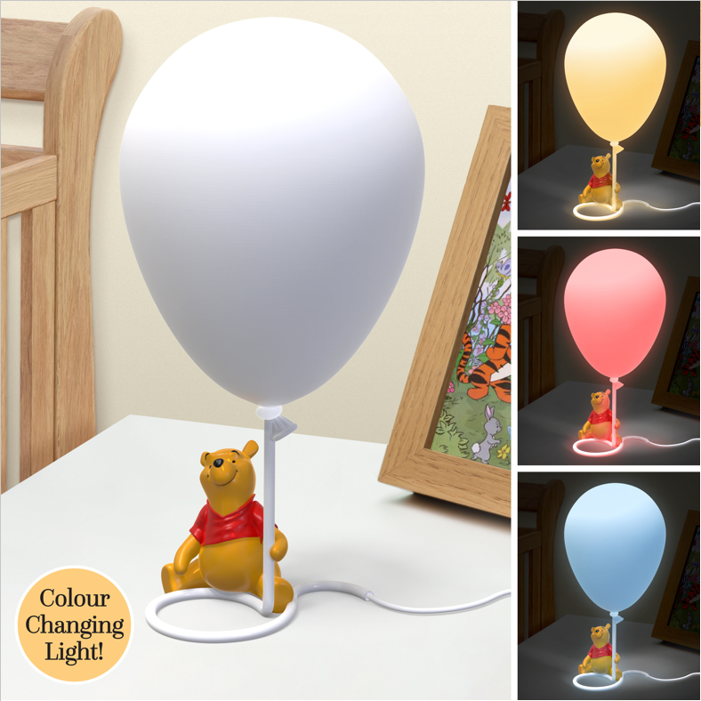Lampe Winnie l’Ourson avec ballon – 34 cm