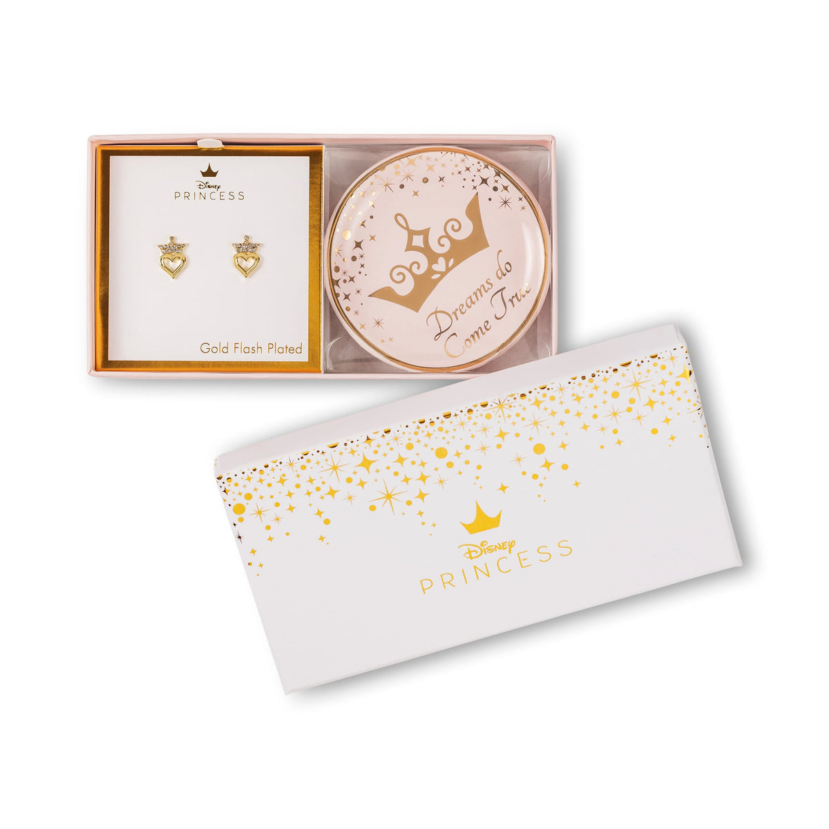 Coffret bijoux Princesses Disney – boucles d’oreilles et plateau