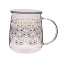 Mug en verre Stitch avec couvercle – 540 ml
