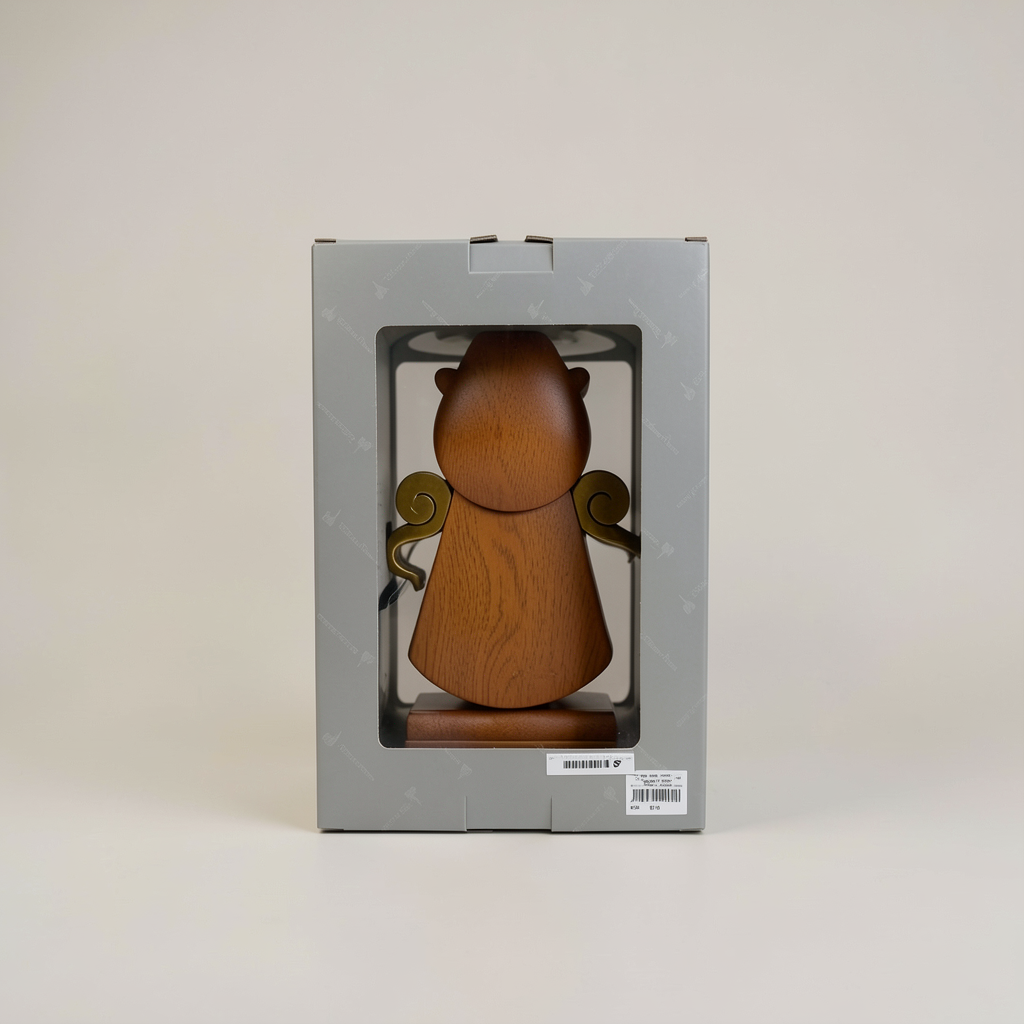 Figurine horloge Big Ben en boîte vue arrière – photo studio