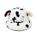 Bob peluche Les 101 Dalmatiens blanc à taches noires, visage brodé et oreilles, vue de face