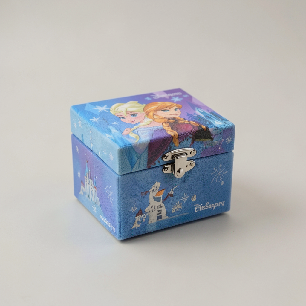 Boîte à musique La Reine des Neiges Disneyland Paris – vue du dessus en studio