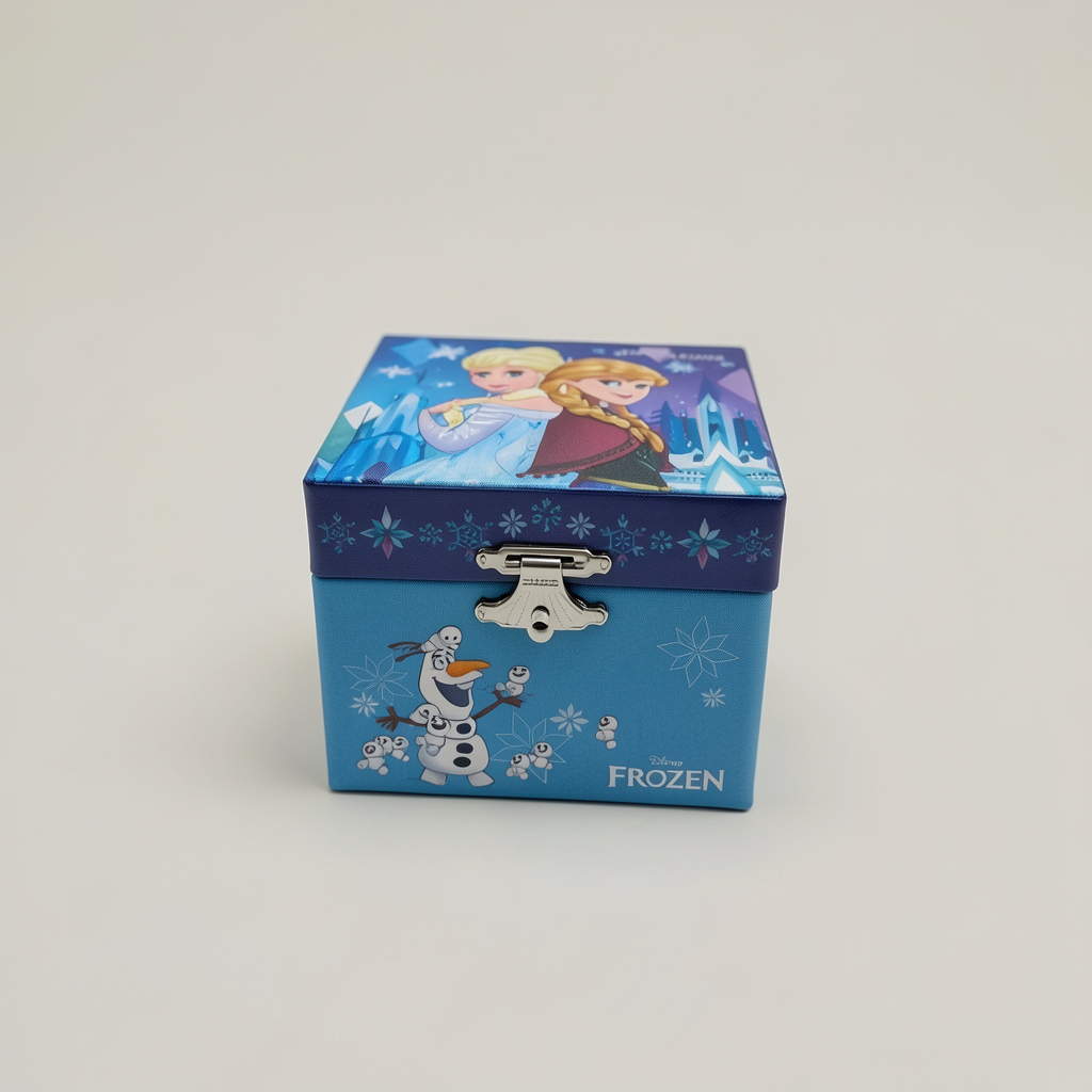 Boîte à musique La Reine des Neiges Disneyland Paris – vue de face en studio