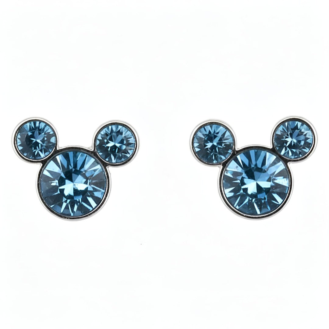 Boucles d’Oreilles Icône Mickey Aquamarine – Mickey Mouse