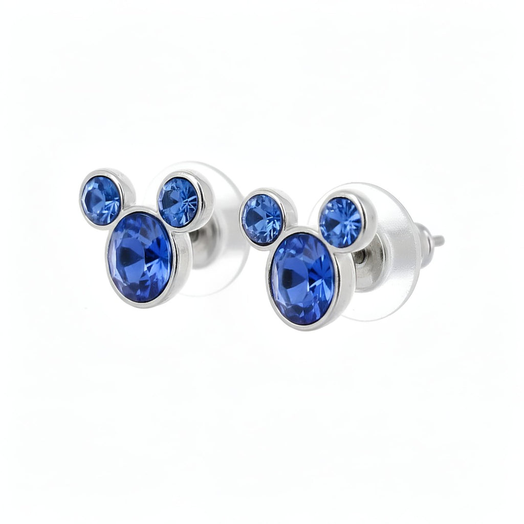 Boucles d’Oreilles Icône Mickey Bleu — vue 2