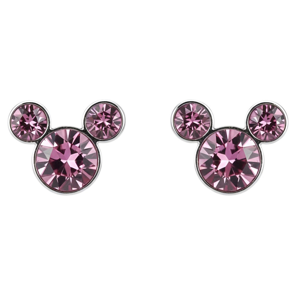 Boucles d’Oreilles Icône Mickey Rose – La Belle et la Bête