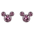 Boucles d’Oreilles Icône Mickey Rose – La Belle et la Bête