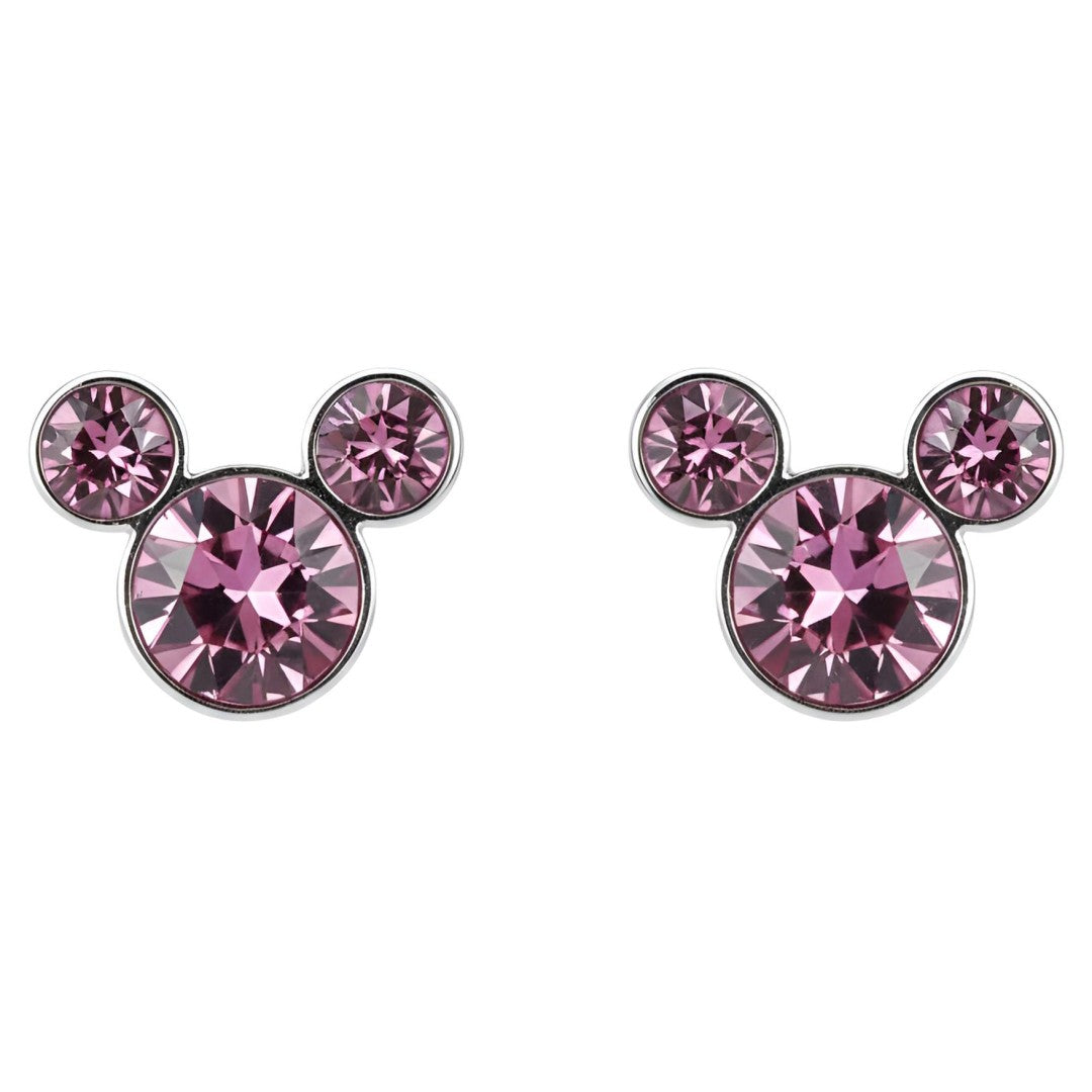 Boucles d’Oreilles Icône Mickey Rose – La Belle et la Bête